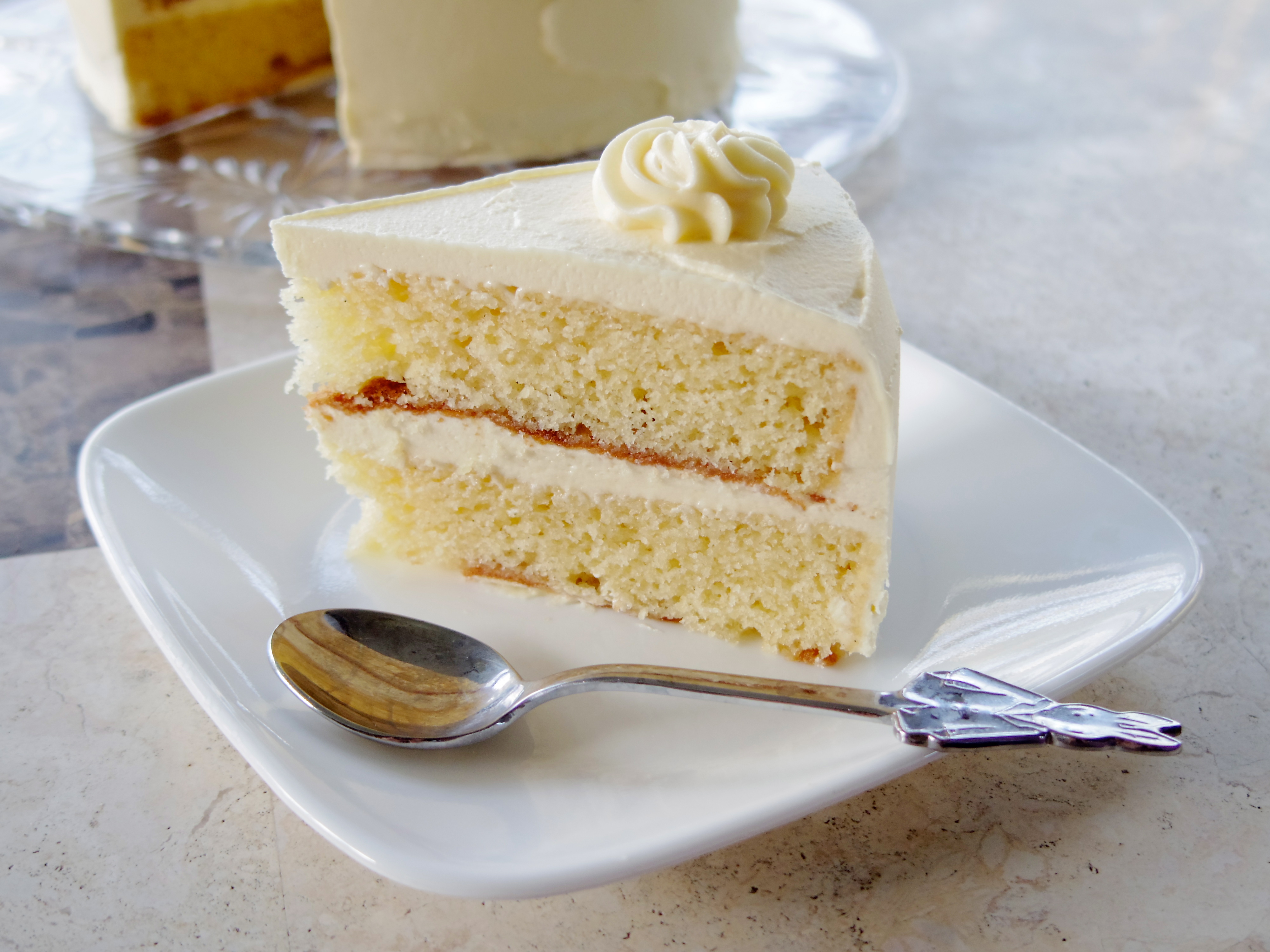 vanilla cake recipe | liz bakes cakes
